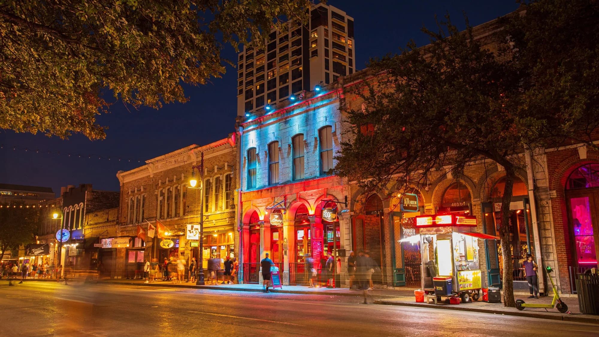 Downtown Austin, Texas at night