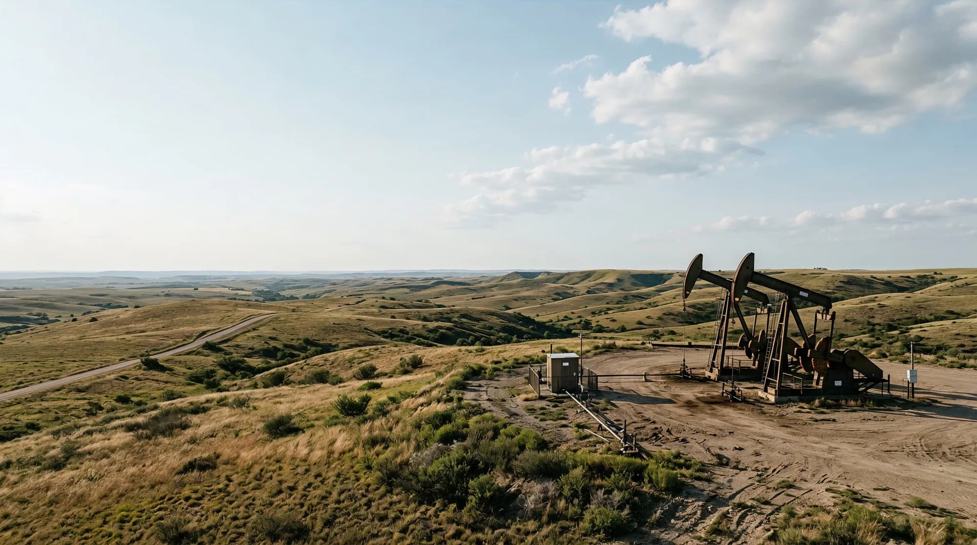 Pumpjacks on the high plains at the WellState operating region