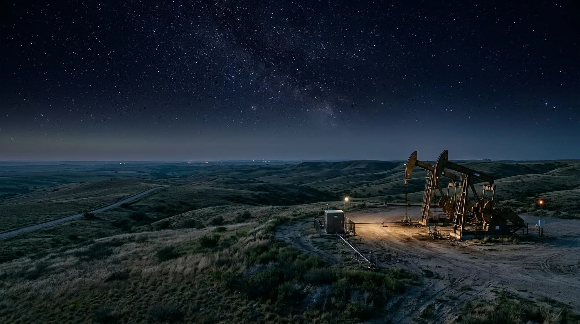 Pumpjacks on the high plains at the WellState operating region